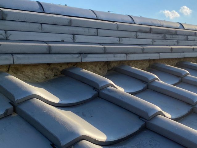 小野市で劣化した既存漆喰の撤去